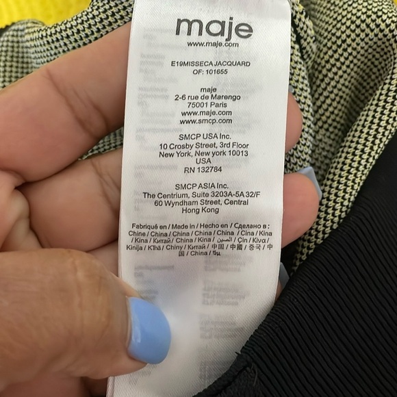 Sandro Paris-maje Floral Black and White Women's Shorts - Picture 12 of 16